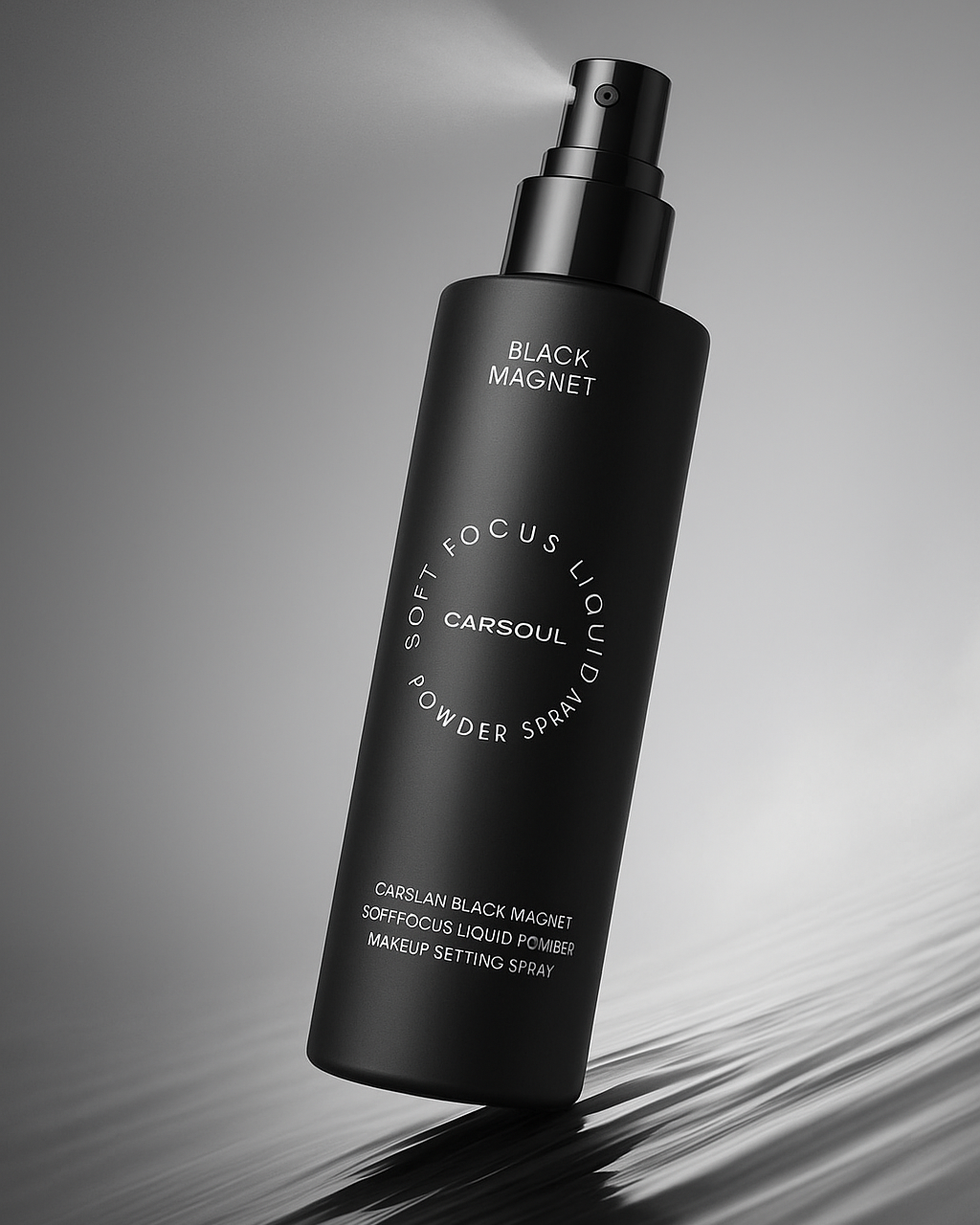 Carsoul Black Magnet Liquid Powder Makeup Spray